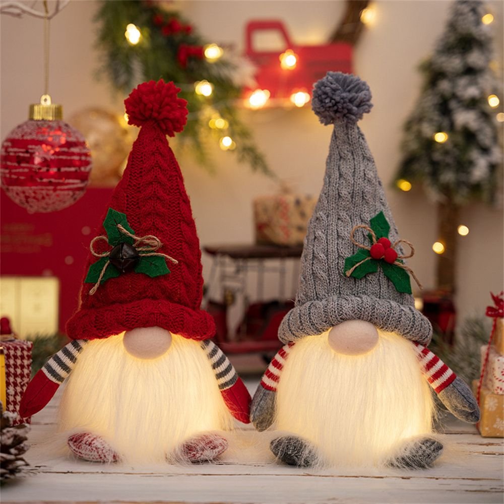 Illuminated Christmas Gnomes Indoor Decorative Figures with LED Illuminated Christmas Gnomes Indoor Decorative Figures with LED