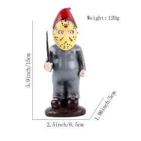 1 pc Resin Finger With Mask; Craft Ornament For Garden & Desktop; Home Indoor & Outdoor Decor