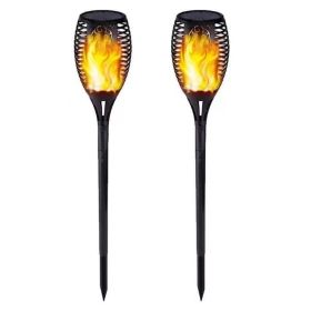 Dancing Flickering Lamp Solar Flame Flickering Torch Light, Stake