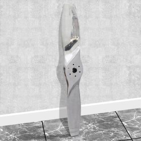 Decorative Aluminum Wall Mounted Aircraft Propeller Silver 46.1"