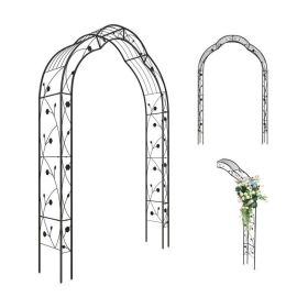 Garden Metal Arch Arbor Trellis for Climbing Plants Roses Vines