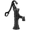 Antique Hand Water Pump 14.6 x 5.9 x 25.6 inch Pitcher Pump w/Handle Cast Iron Well Pump w/ Pre-set 0.5" Holes for Easy Installation Old Fashion