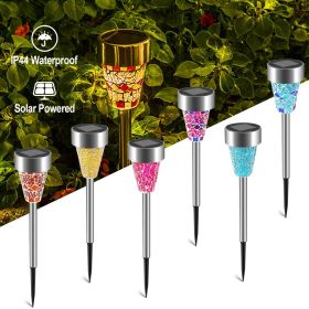 6 Packs Solar Garden Lights, Outdoor Solar Pathway Lights, IP44 Water-resistant, 8Hrs Lamps for Yards, Gardens, & Walkways