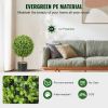 2x Artificial Boxwood Ball Ã˜40,6cm Garden Deco Boxwood in Flowerpot Ball Artificial Boxwood Ball Artificial Plant made of PE, Wood