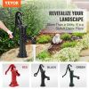 Antique Hand Water Pump 14.6 x 5.9 x 25.6 inch Pitcher Pump w/Handle Cast Iron Well Pump w/ Pre-set 0.5" Holes for Easy Installation Old Fashion