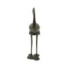 Crane Statue SCARLET 39, Made of Aluminum, Antique Bronze in Color.