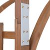 7FT  Beautiful And Practical Wooden Garden Arch Dark Brown YJ, Free shipping