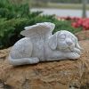 1pc Resin Angel Pet Statue, Angel Cat Garden Statue, Indoor Outdoor Decor Home, Lawn Yard Garden Ornament