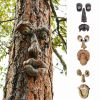 1pc Funny Tree Faces Decor, Old Man Tree Faces Yard Art
