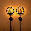 2 pcs Fairy Solar Light Garden Decor; Fairy Decorative Garden LED Stake Lights For Walkway Yard Lawn Patio Garden Courtyard Waterproof